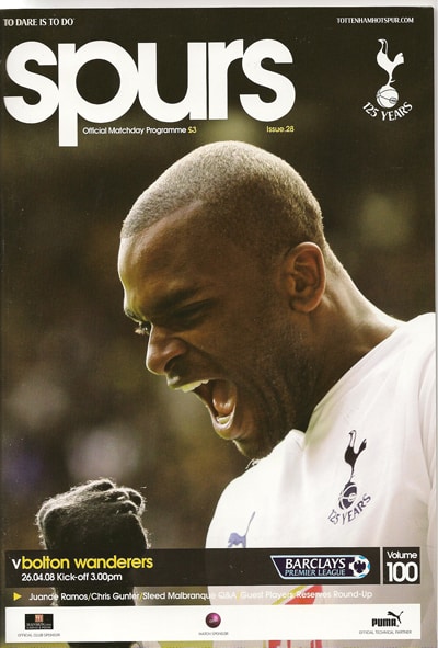 Tottenham Hotspur FC v Bolton Wanderers FC